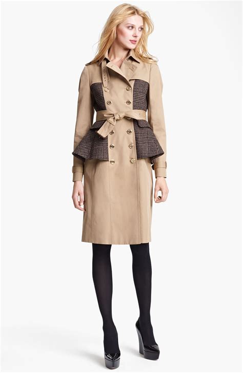 burberry plaid trench